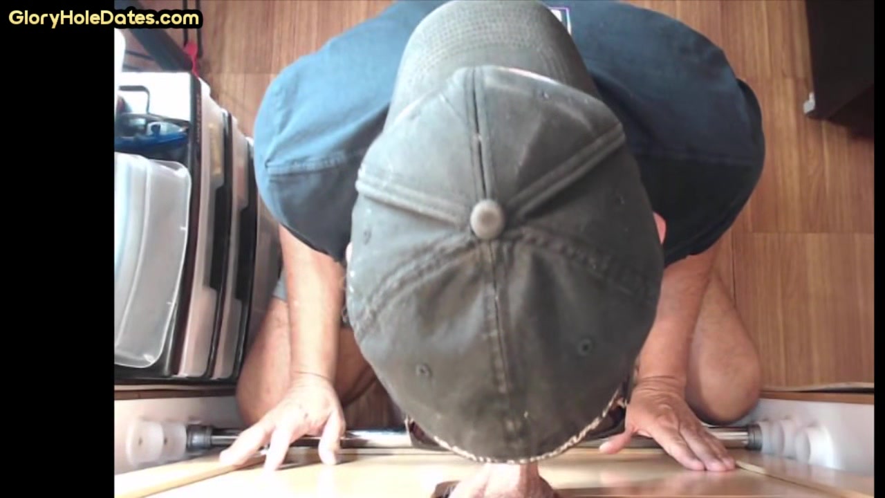 Gloryhole POV mature gay sucks dick in homemade video