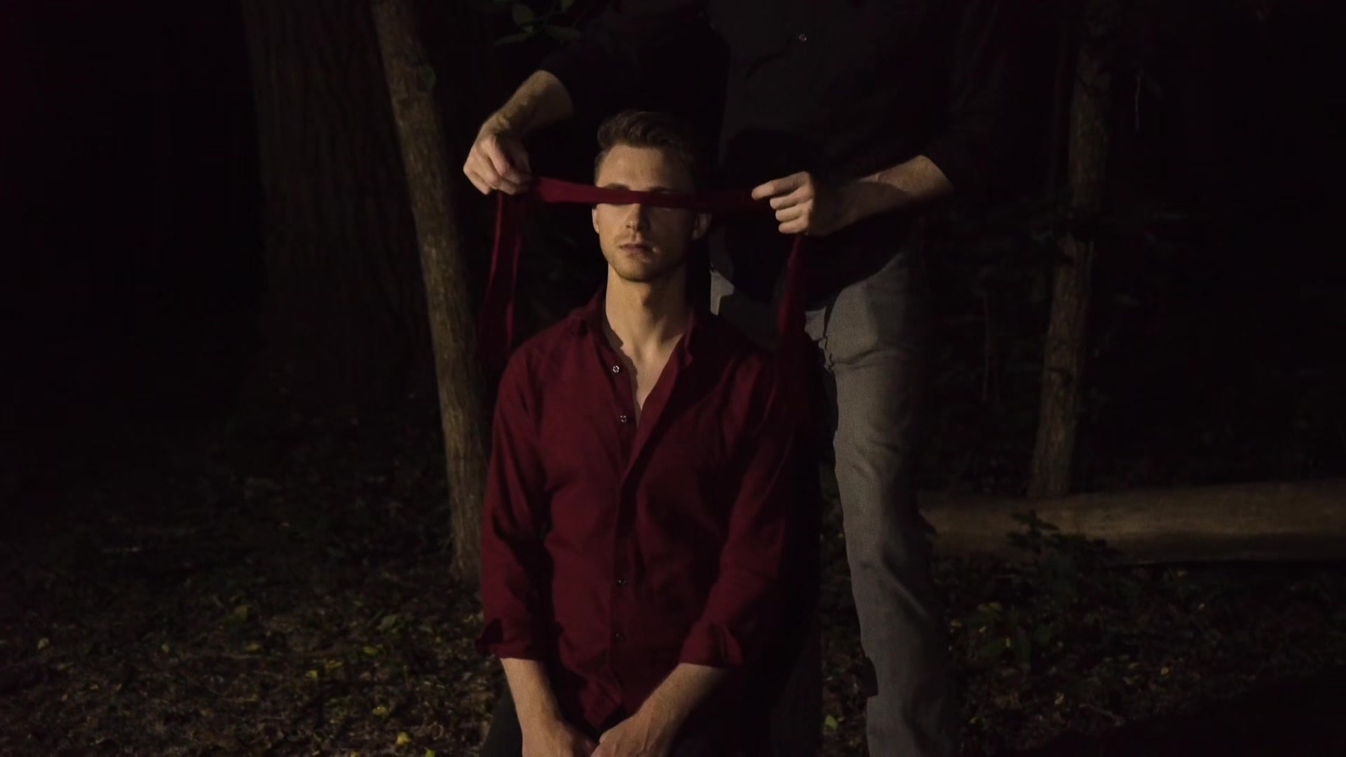MasonicBoys Initiate Cole Blue genitalia massaged by DILF