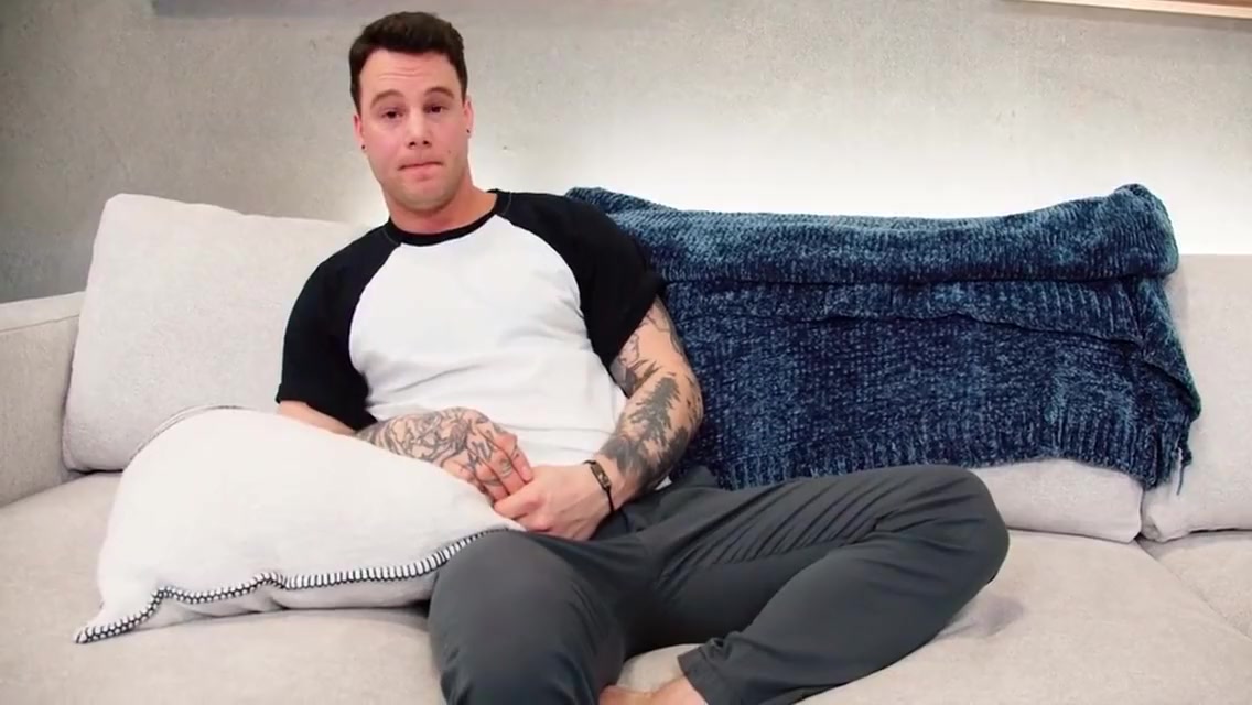 Solo Tattooed Stud Jerking Cock Till Cumshot After Casting 7 Min - Gay Porn
