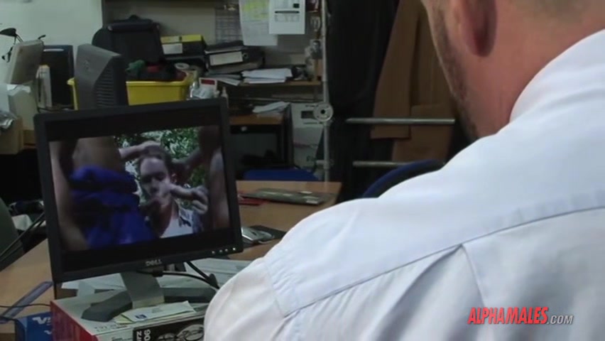 Alphamales.com - When your colleague watches gay porn at the office
