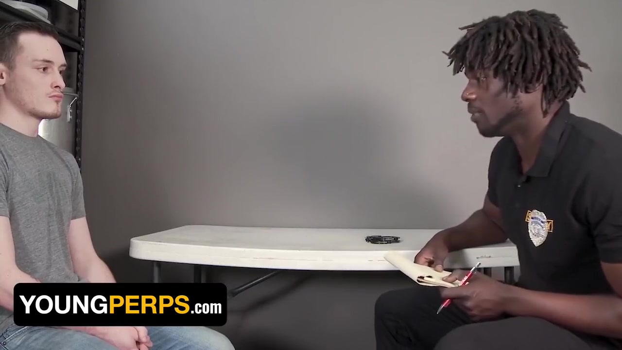 Kinky Officer Slides His Big Black Cock Deep Inside Cute Thiefs Asshole - Devin Trez