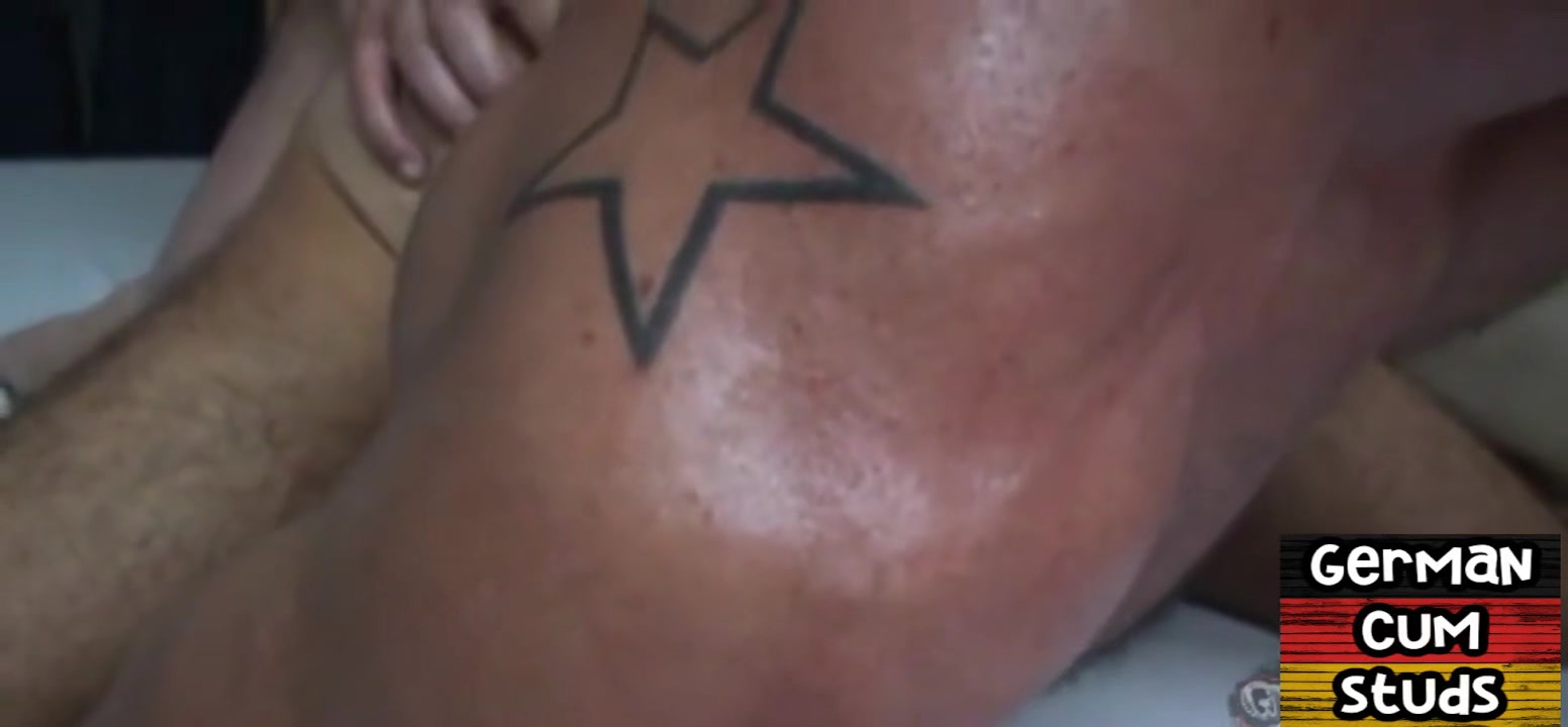 Amateur German jock with tattoos assfucked by top BF