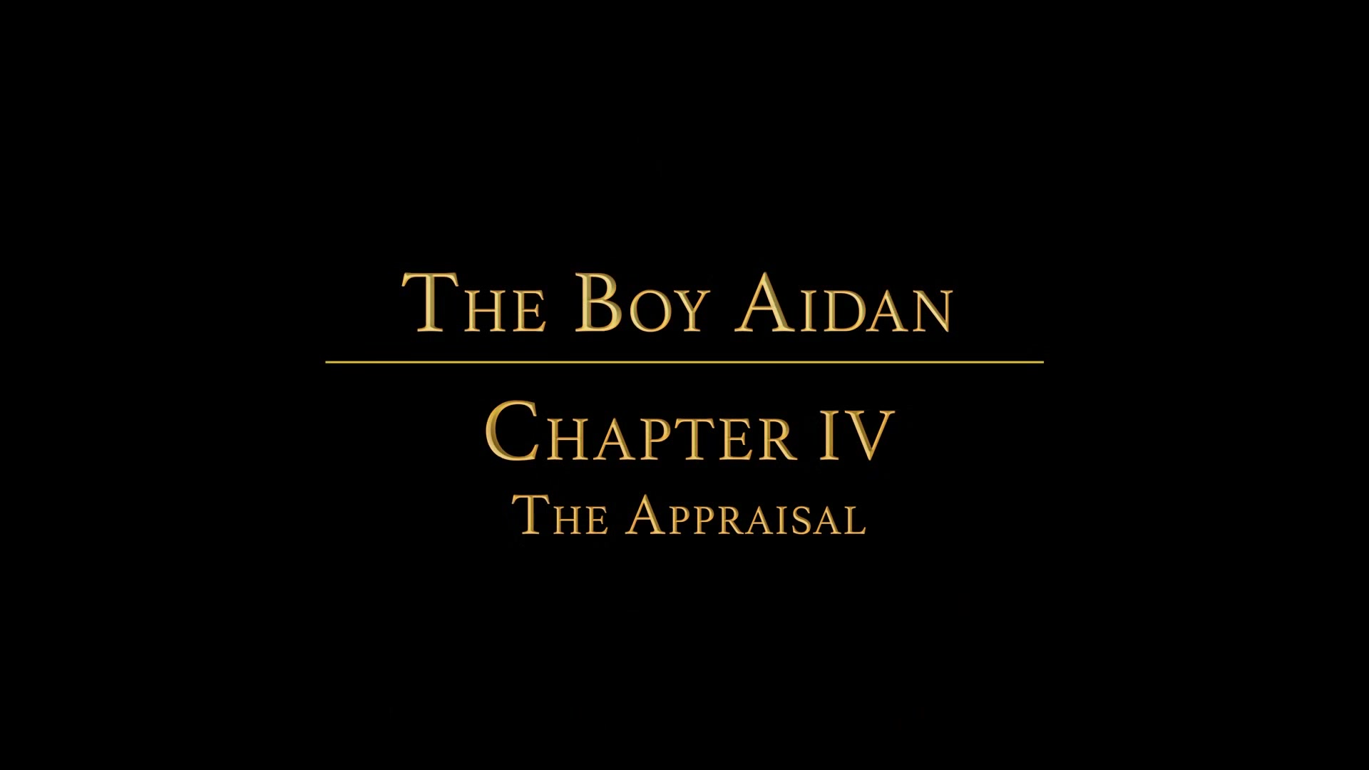THE BOY AIDAN Chapter 3 - The Appraisal
