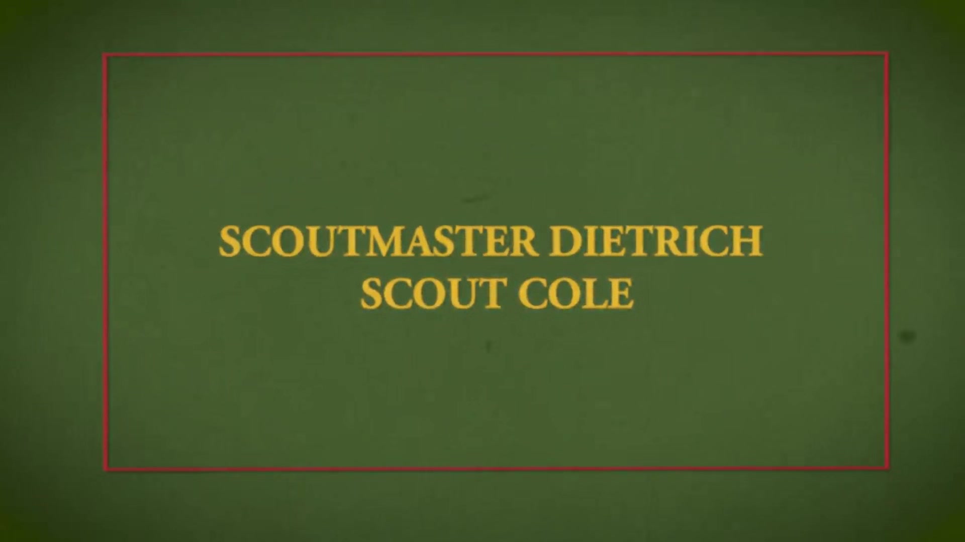 SCOUT COLE Chapter 1 - Tick Check
