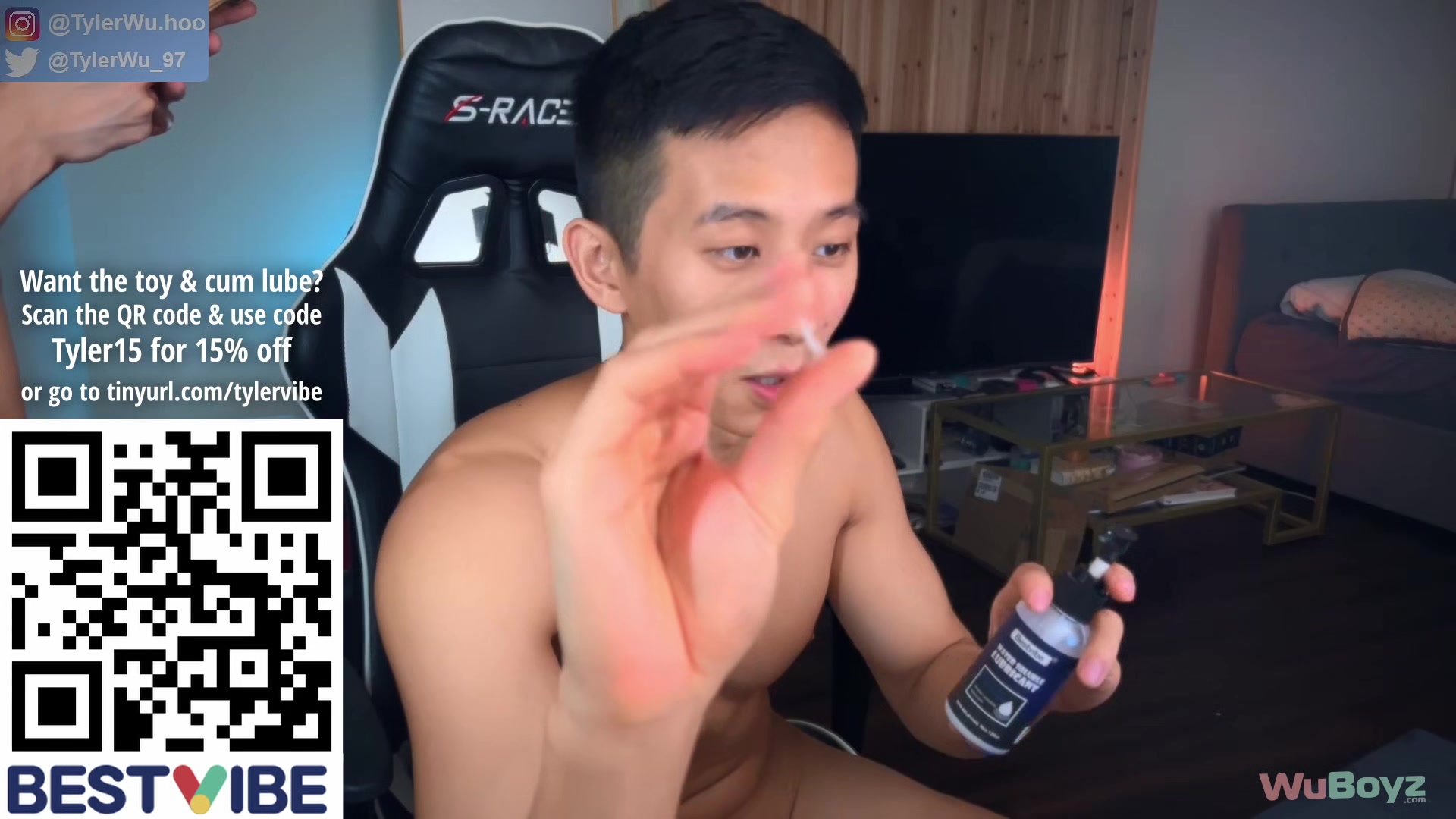 Asian Boy Swallows Cum