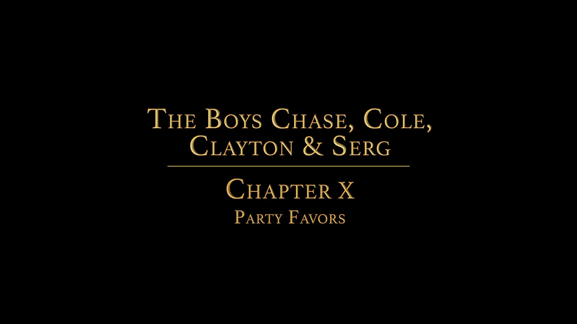 THE BUYER'S GROUP Chapter 10 - Party Favors