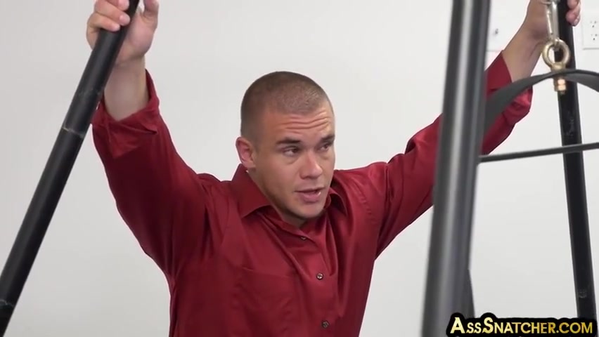 Boss Watches And Helps Bareback Sling Sex In The Office