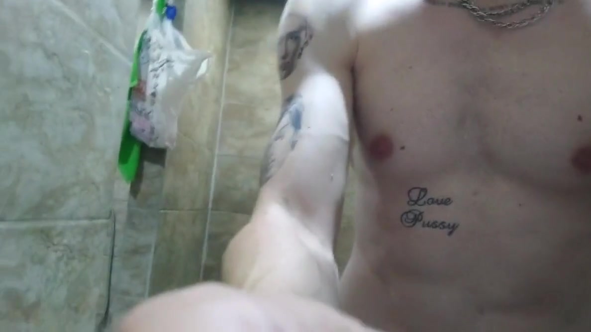 Puplic Place Naked. Skinny Fit Body Flexing And Taking A Shower In City Puplic Showers