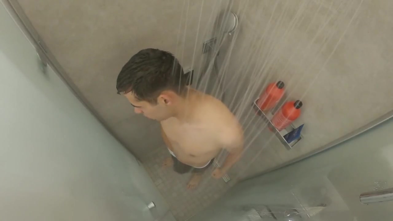 Gopro Films Boy While He Showers