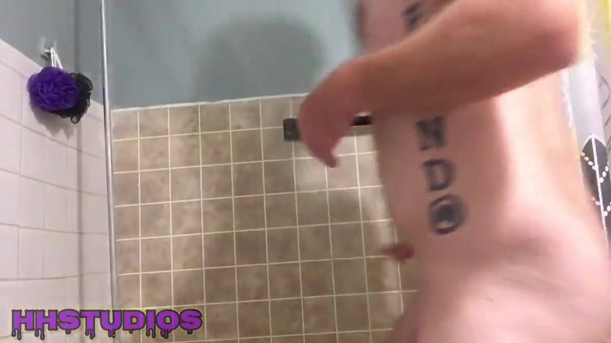 Step Son Jacks Huge Cock In Hot Shower While Step Mom Watchs