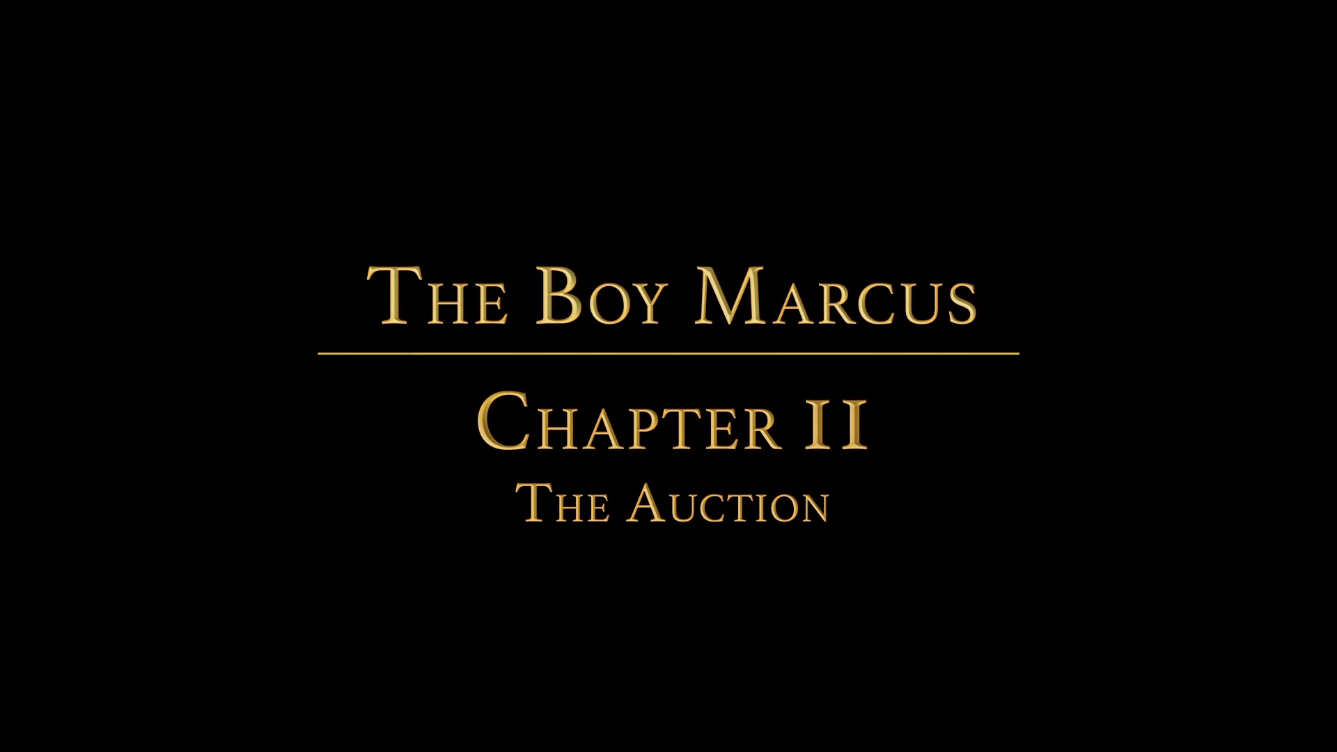 THE BOY MARCUS Chapter 2 - The Auction