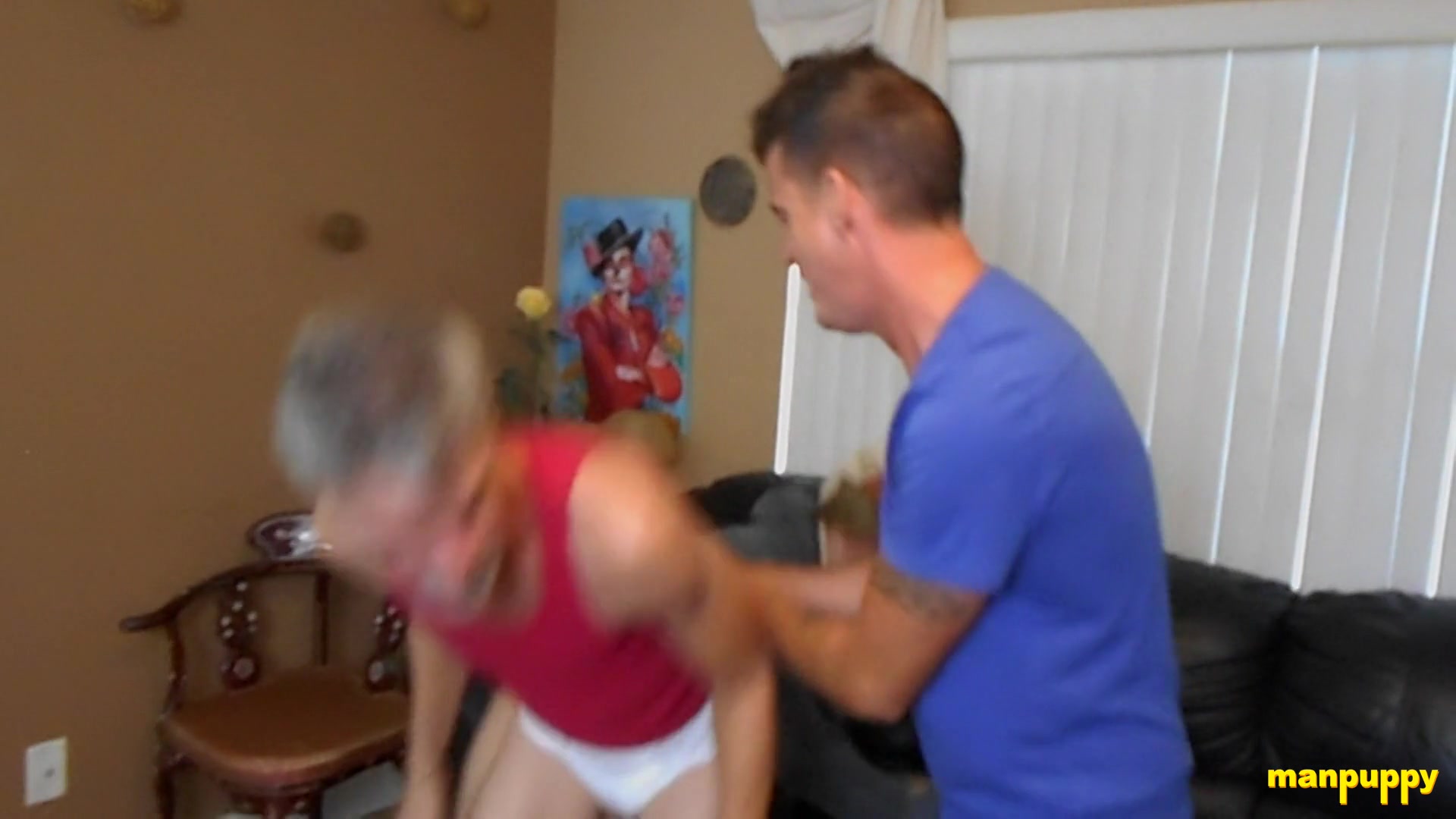 Step-Sons Wedgie Fight with Step-Dad - Elis Ataxxx, Jeff Drizzle, Richard Lennox