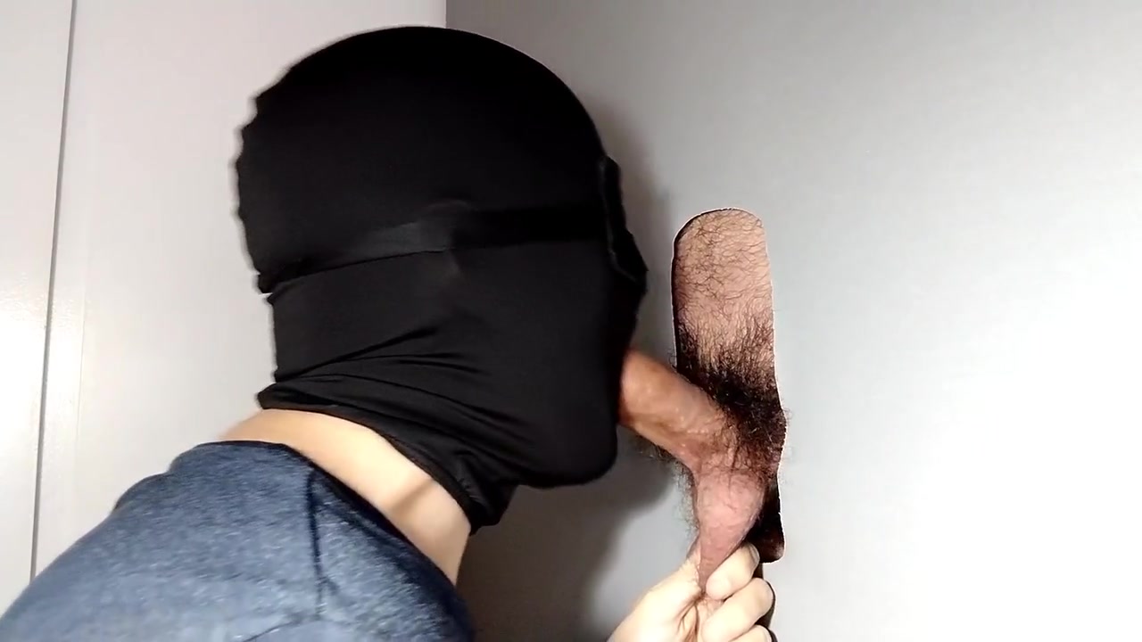 Male With Hairy Cock Returns To Gloryhole After Going Out Of Work Super Cumshot In The Mouth