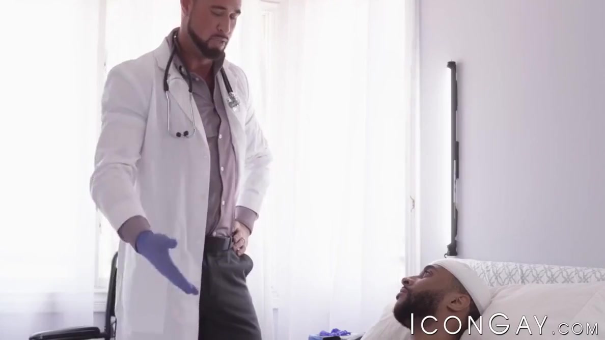 Black Stud Pounds His Doctor With Michael Roman And Jaxx Maxim
