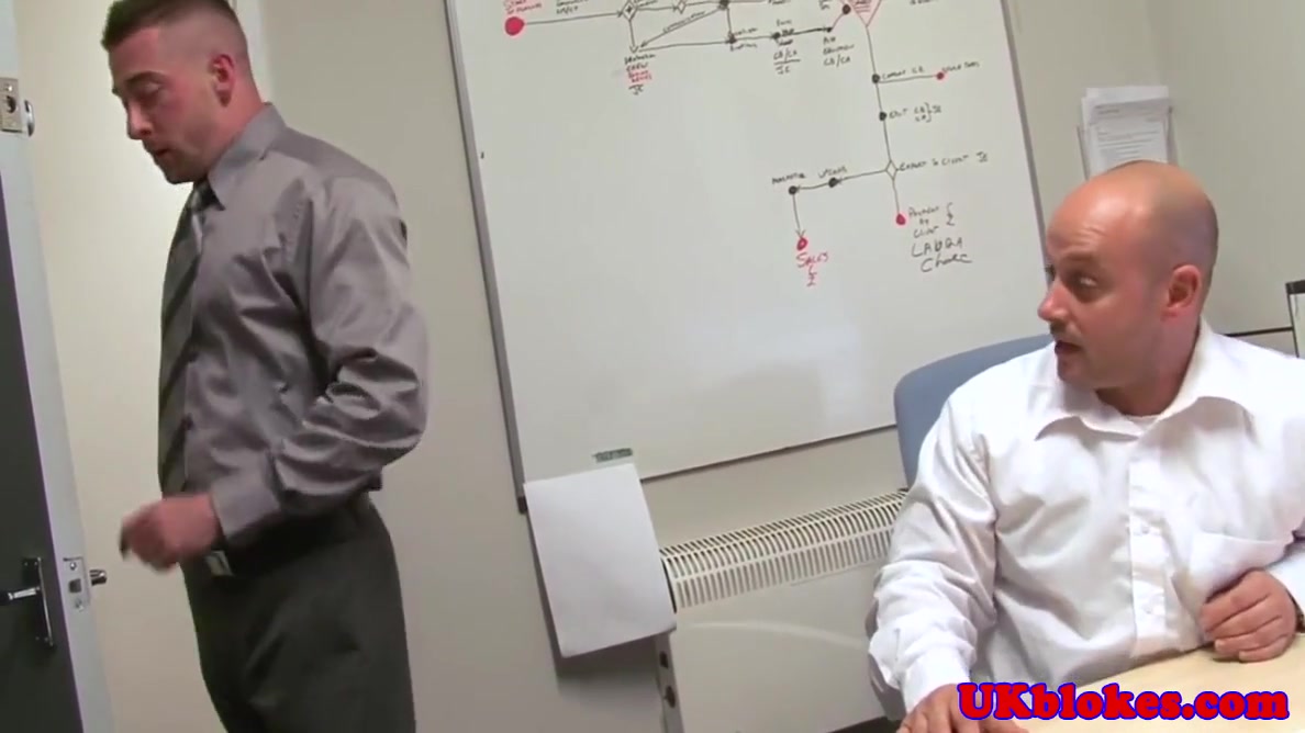 English Hunk Fucks Co Worker In Office