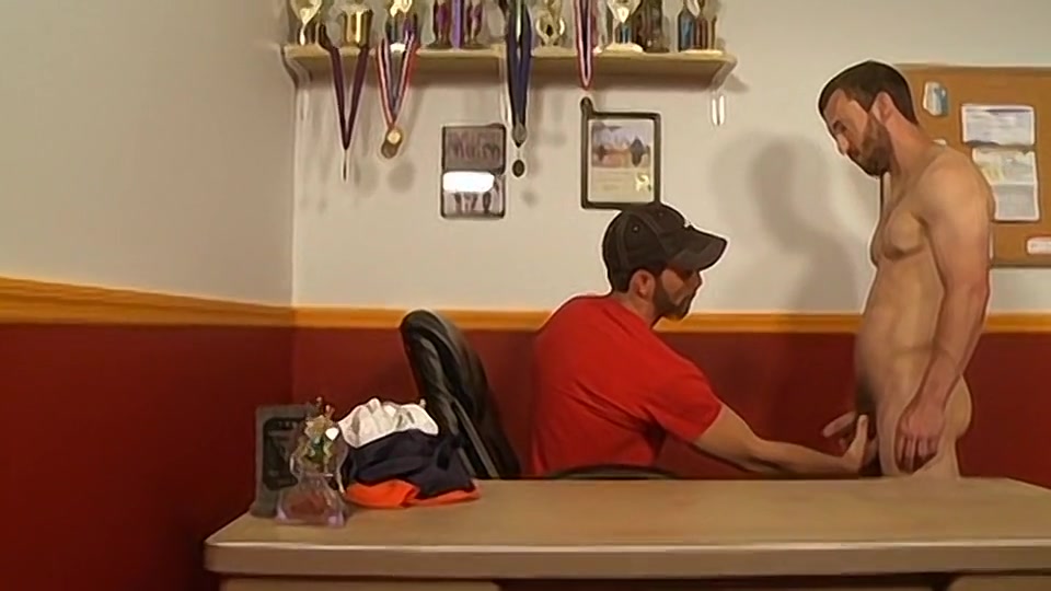 Caught Sucking Cock In Coaches Office - Joe Parker, Mike Gaite & Tryp Bates