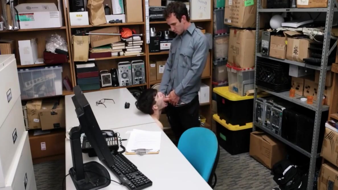 Skinny Twink Boned In The Office
