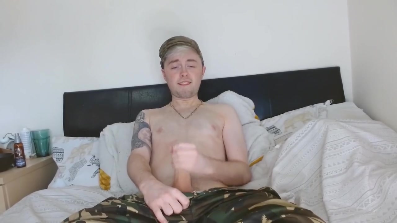 Army Boy Kam Plays With Self