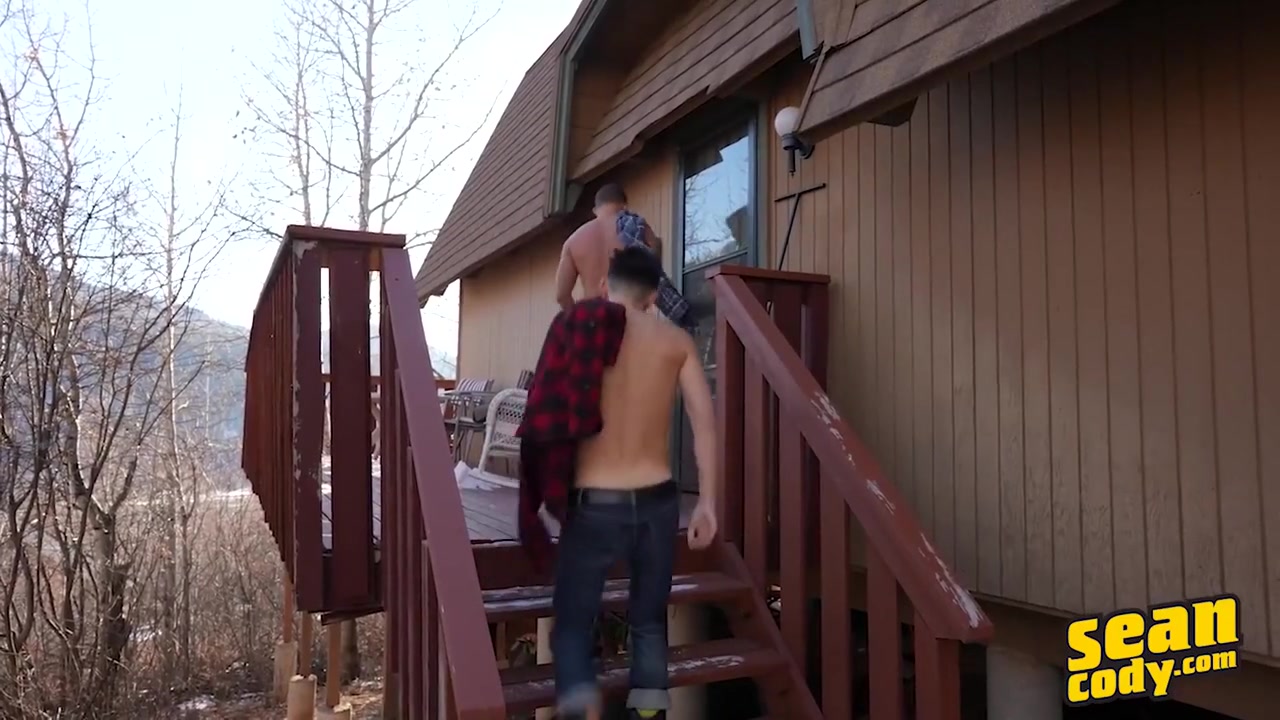Sean Cody And Cody Seiya - Sucks Joshs Dick Before Getting Fucked Doggystyle Against A Tree