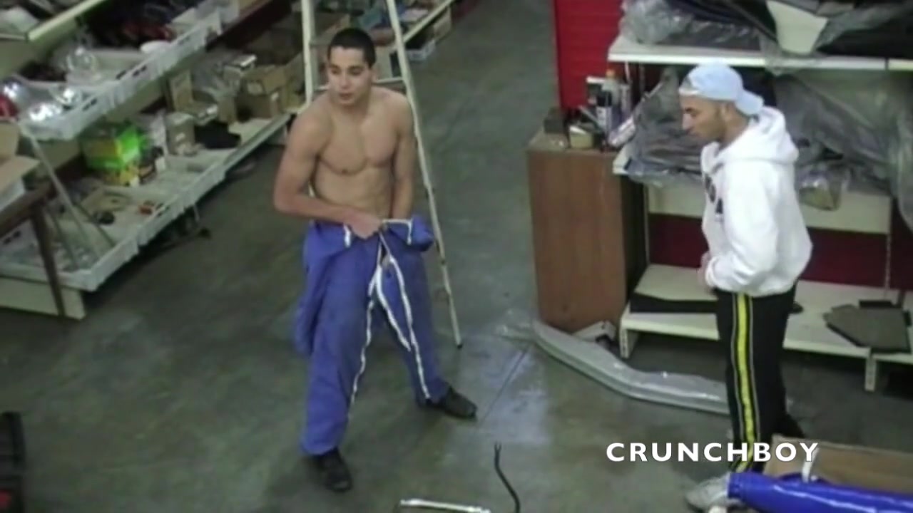 Used By A Sexy Latino Straight Worker In The Car Garage - JessRoyanXxx