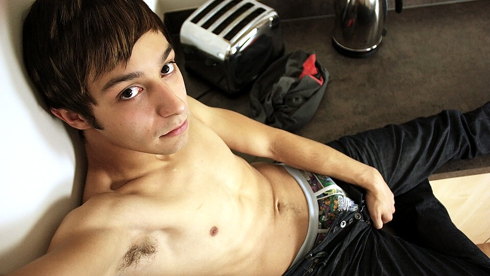 Our First Circumcised Emo Works His Cut Cock - Dylan James