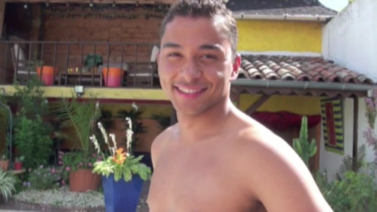 French twink gay fucked by top Latino in the swimming pool - CrunchBoy