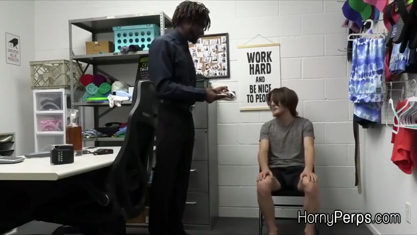 Thief Big Black Cocked Bareback Style At The Office