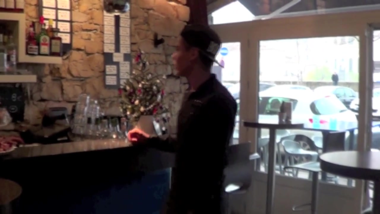 French twink used by a sexy gay boy in a bar - CrunchBoy