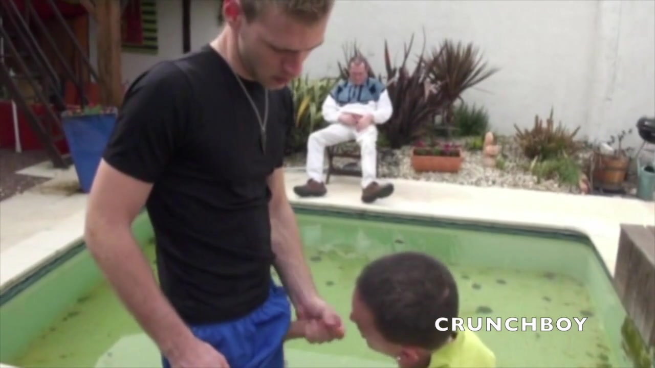 Two twinks fuck and a Step daddy pervert watch them - CrunchBoy