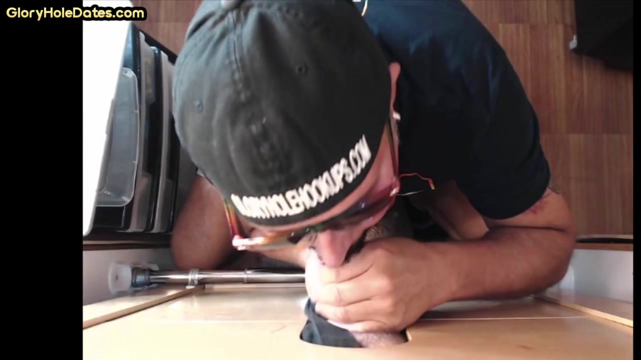 Gloryhole homemade DILF takes cum in mouth after blowjob