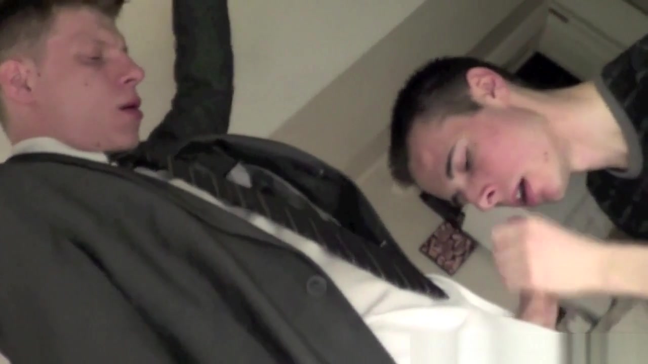 Straight wokrer fucked by young badboy in suit and class at work - BadBoysFuckers