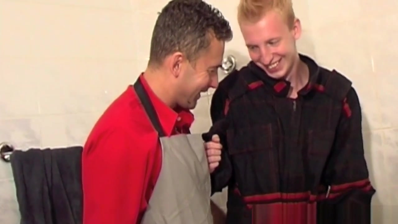 Straight fireboy fucked by older in bathroom - StraightFuckingBoy