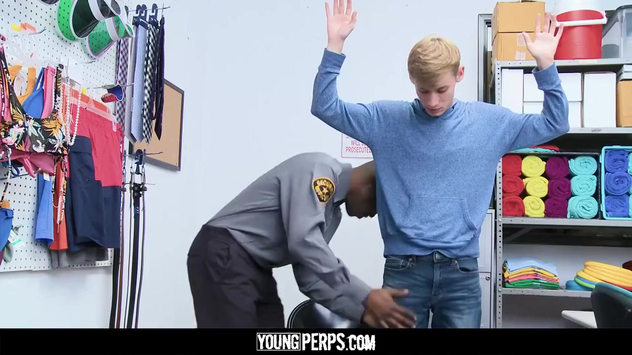 Hot Black Security Officer Fucks A Cute Thiefs Tight Hole