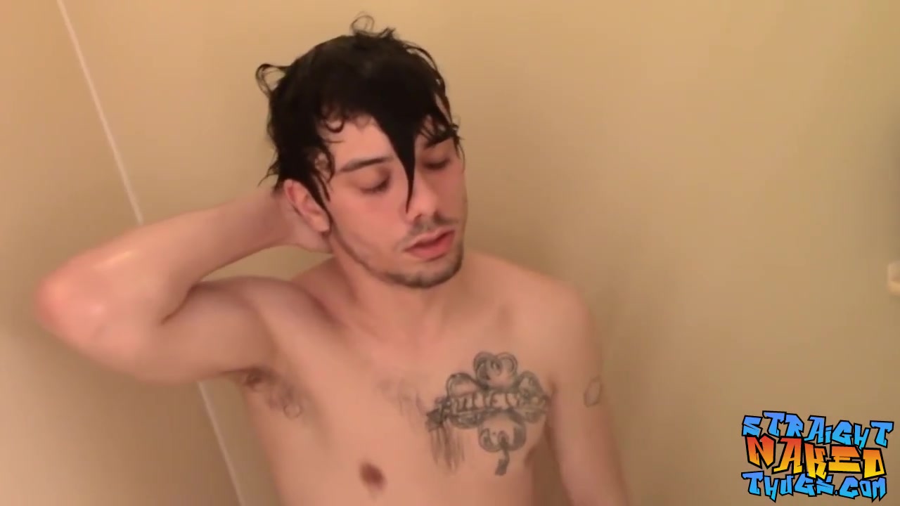 Cock Stroking Session For Straight Jock In Shower Loving It