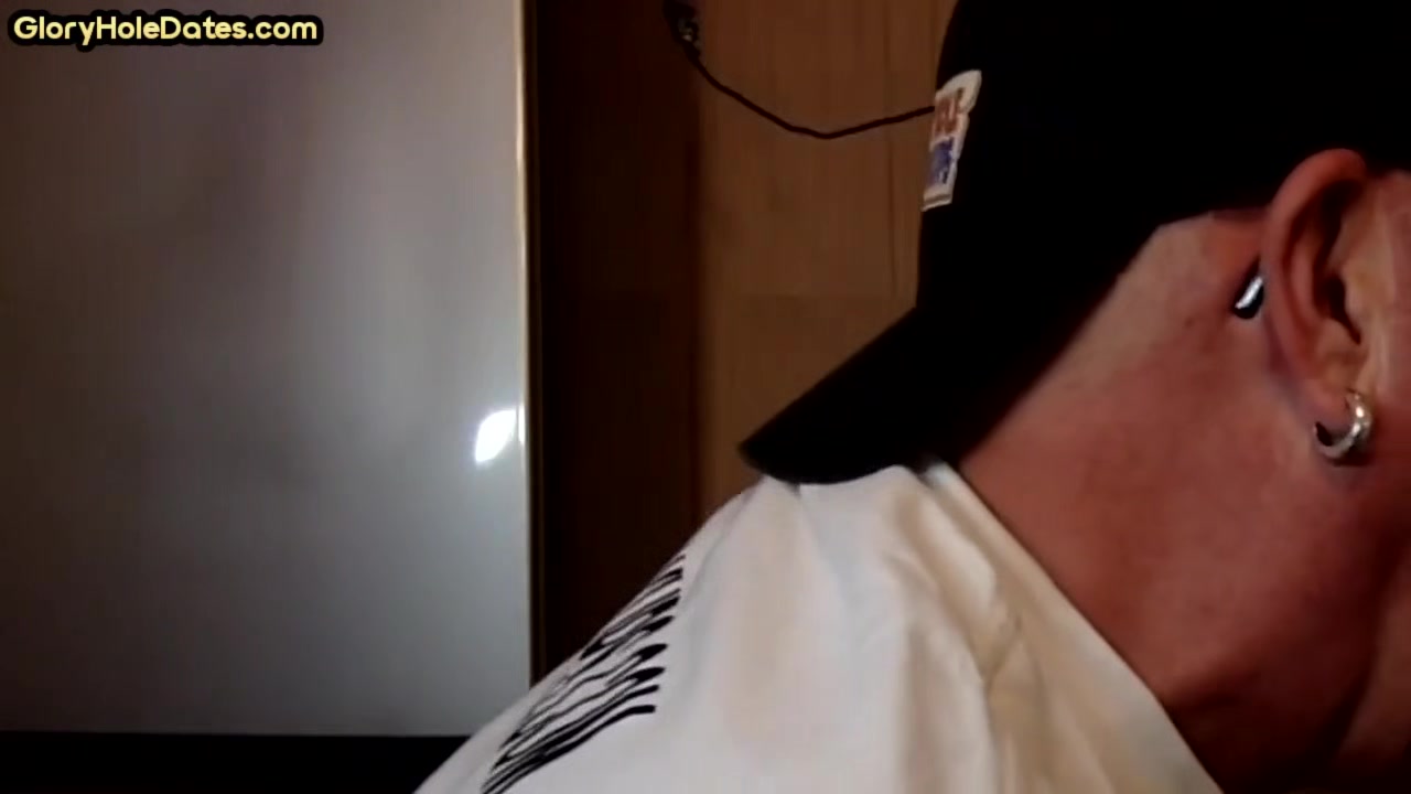 Cock starving gloryhole DILF cant stop giving BJ to BF