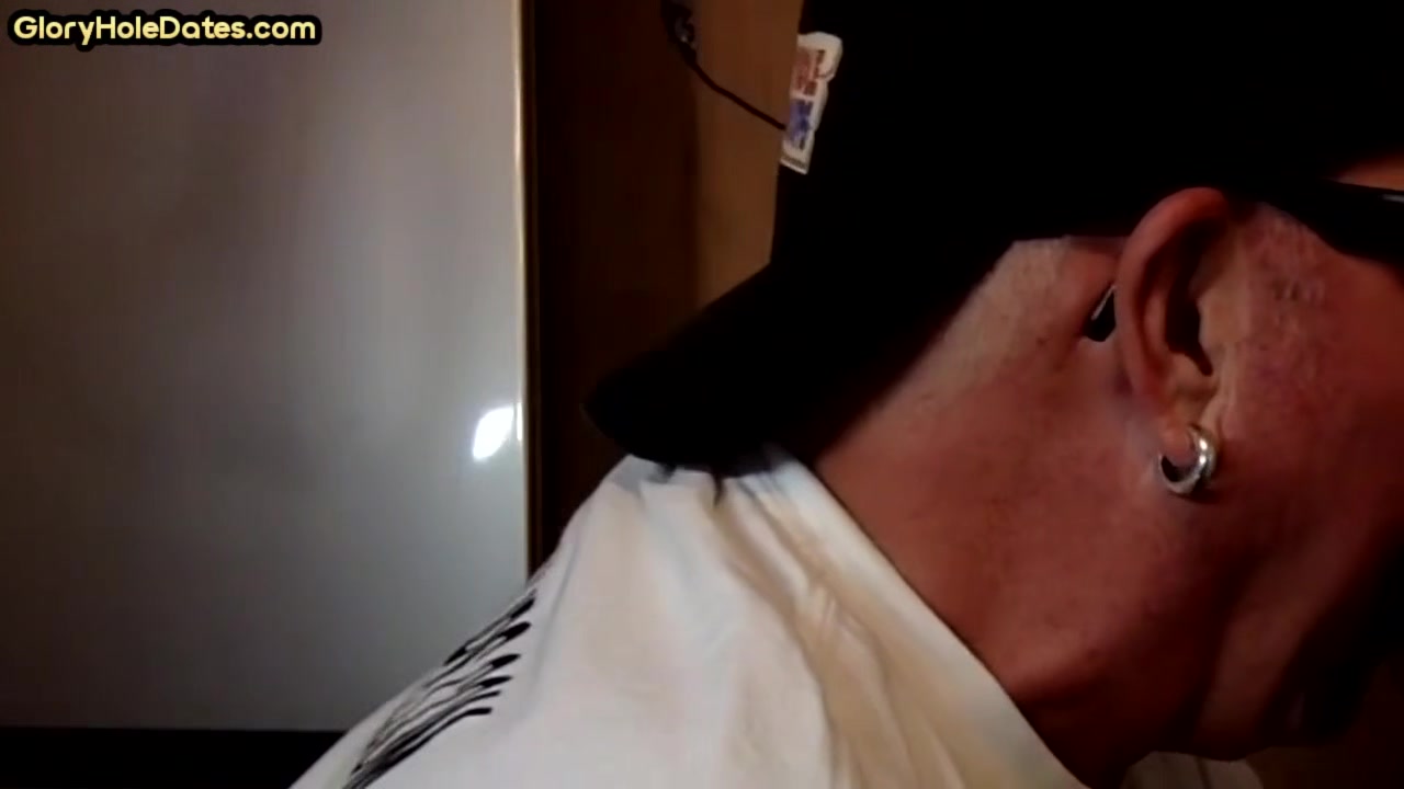 Cock starving gloryhole DILF cant stop giving BJ to BF