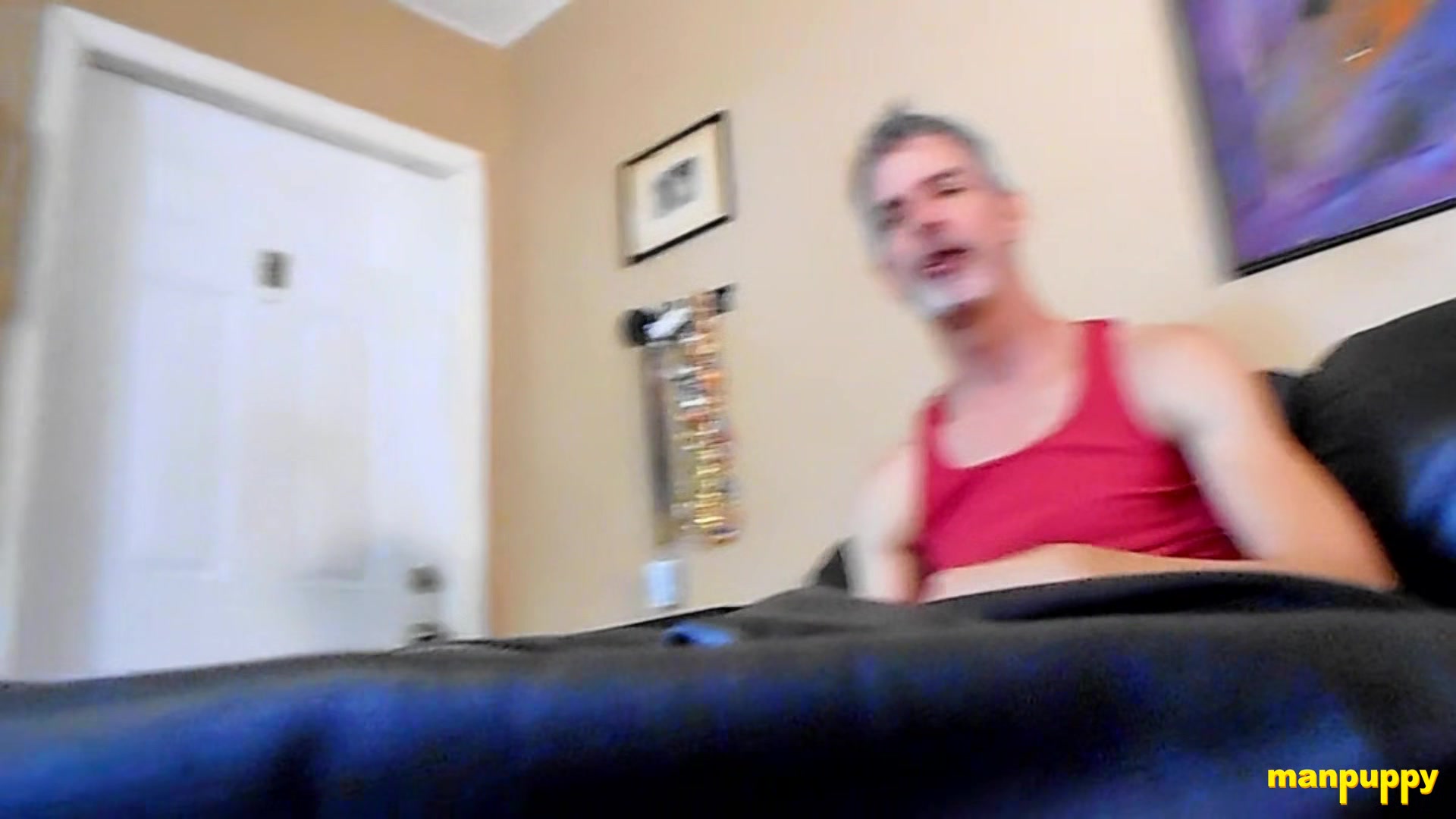 Step daddy Richard Lennox smokes while taunting his stepson