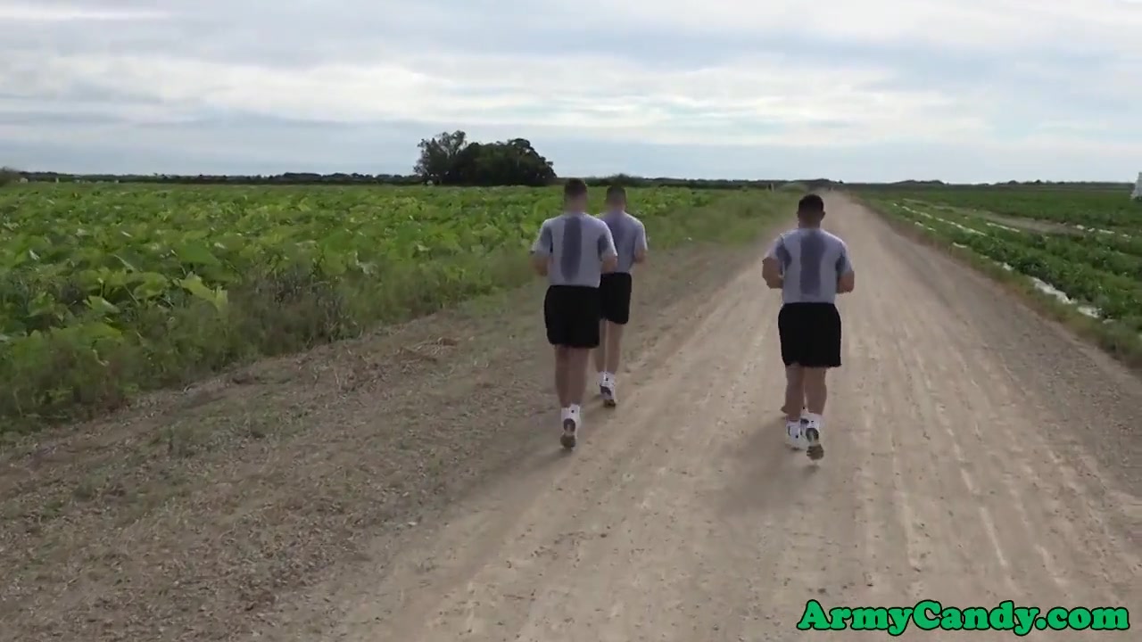 Muscular Military Hunks Steamy Outdoor Orgy
