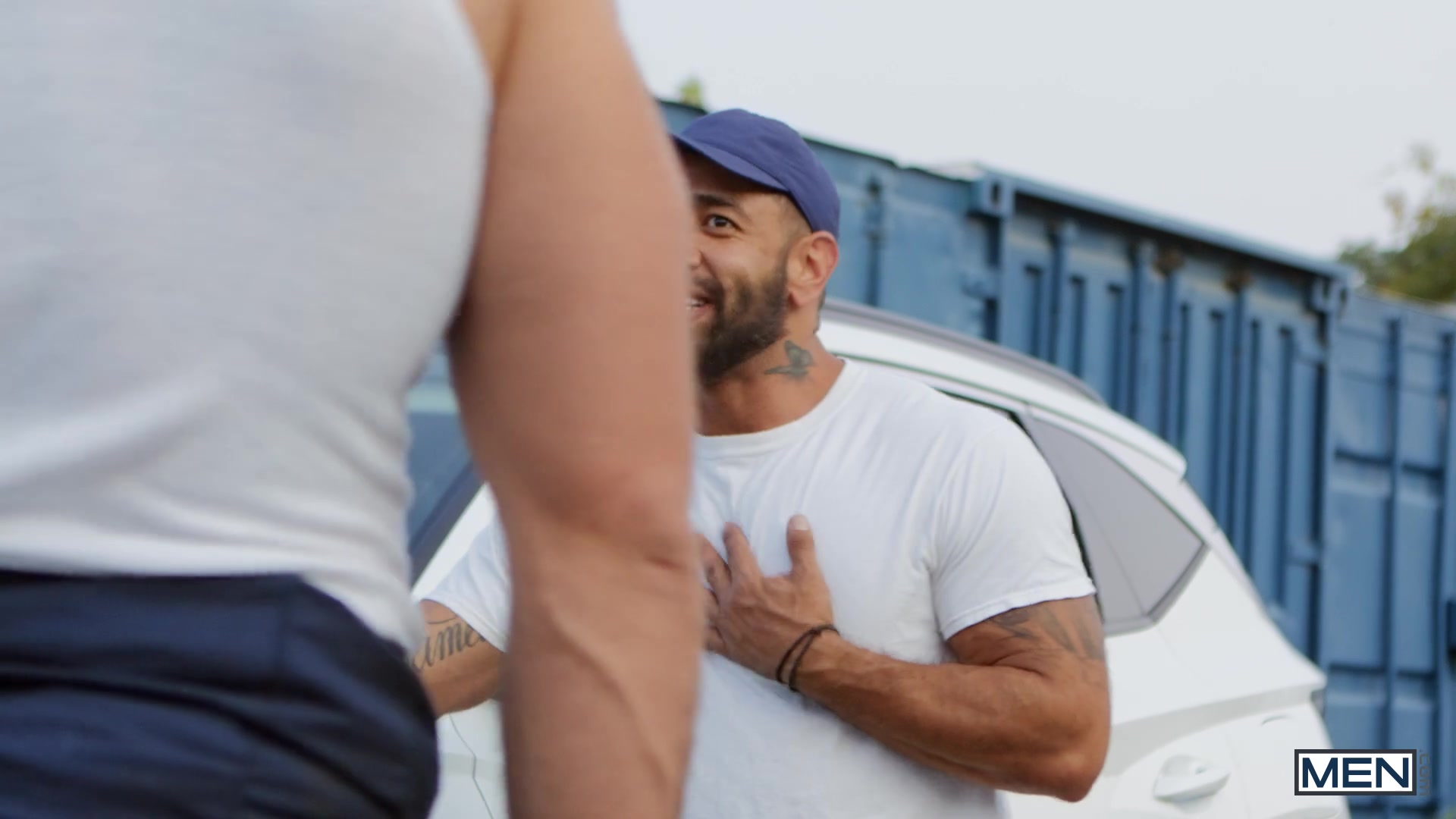Tow My Ass Away Scene Poster on men with Mateo Zagal, Chuck Conrad