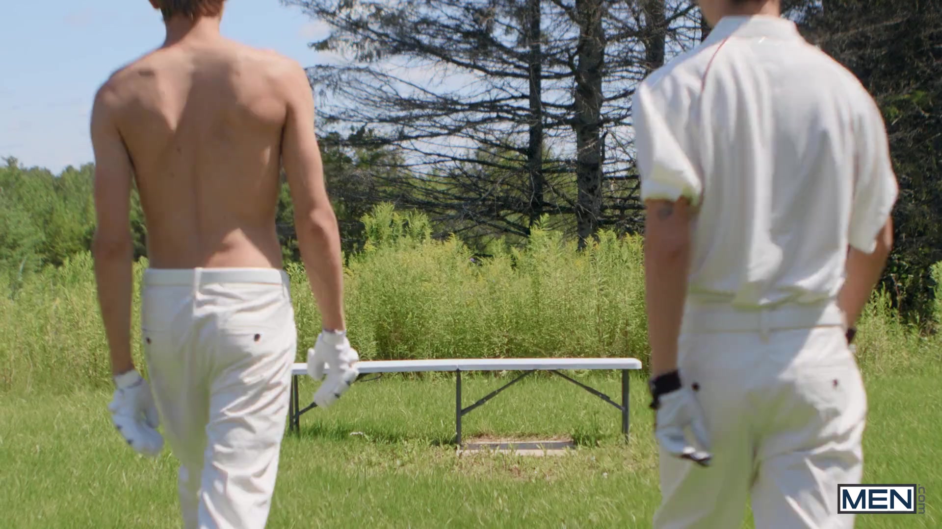 Cricket My Cock Scene Poster on men with Leo Louis, Sam Ledger