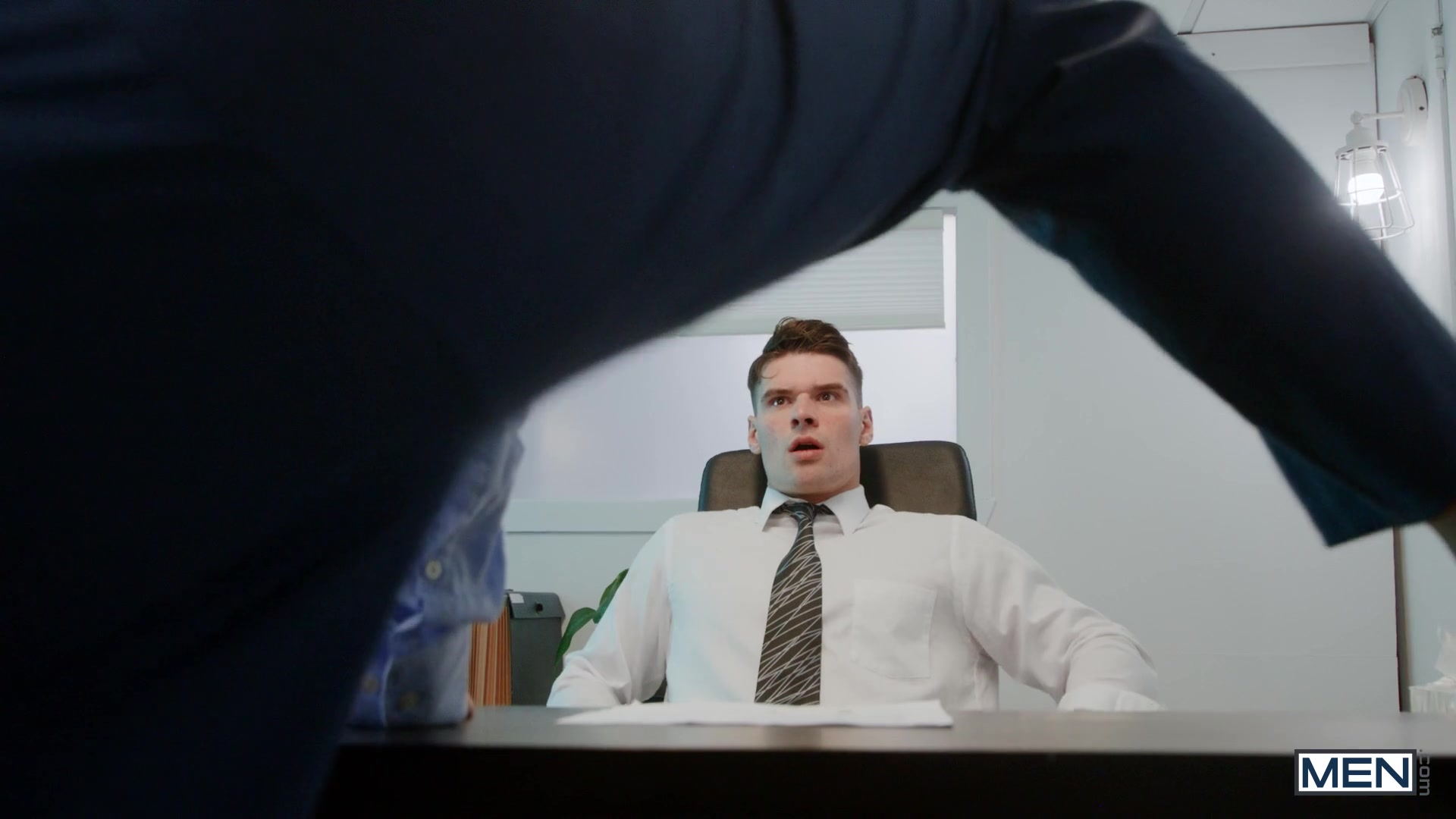 Bussy Control Scene Poster on men with Malik Delgaty, Sam Ledger
