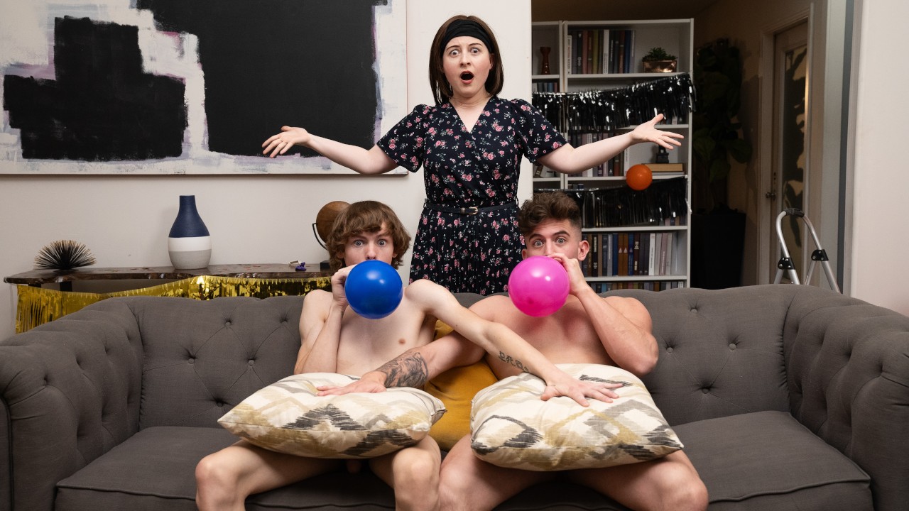 Saved By The Cock Scene Poster on men with Spikey Dee, Trevor Brooks