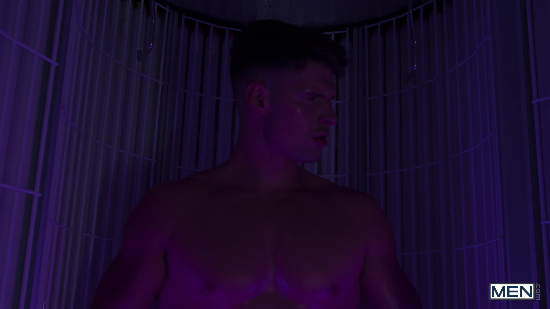 Heating Up The Tanning Salon Scene Poster on men with Malik Delgaty, Mateo Zagal