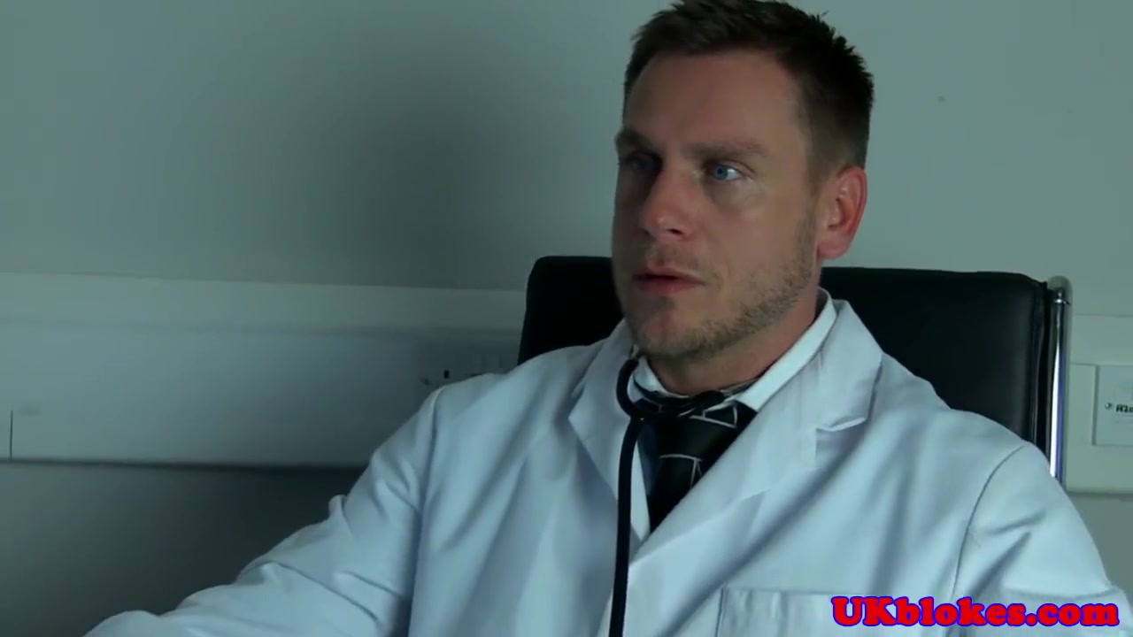 Buttfucked British Doctor Facialed By Stud