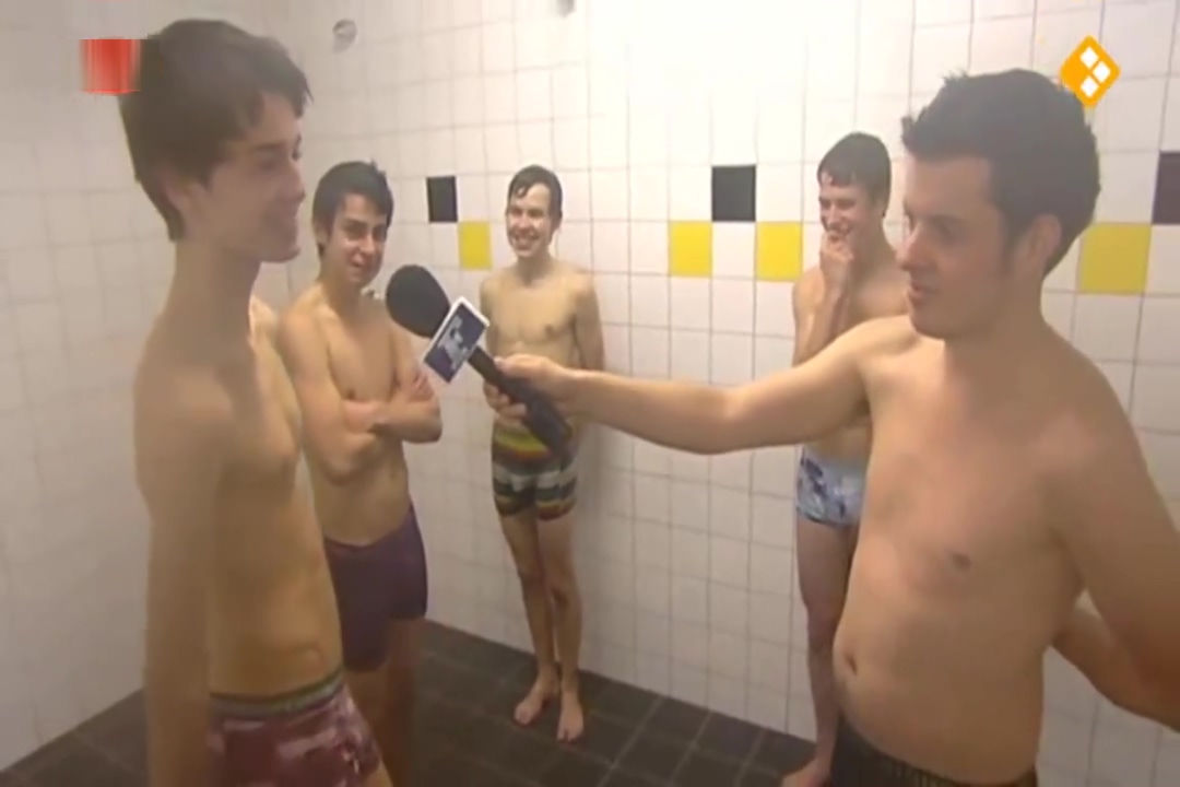 Sports Reporter Showers With Dutch Soccer Players