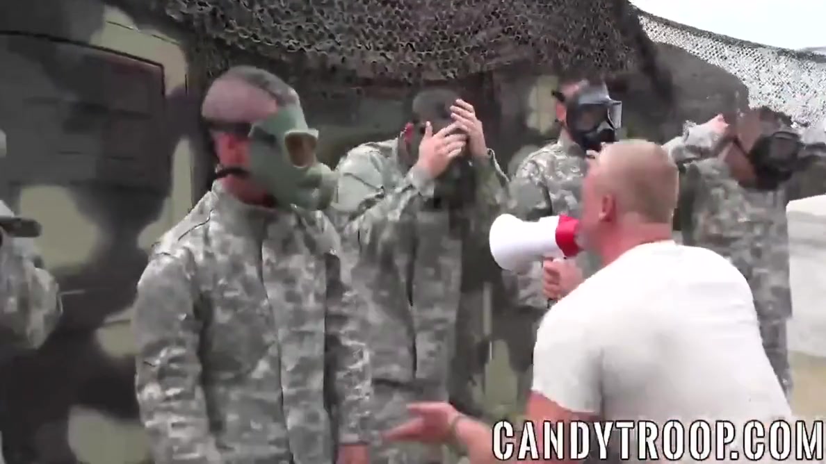 Hard Anal Sex In The Army With Four Big Dick Soldiers