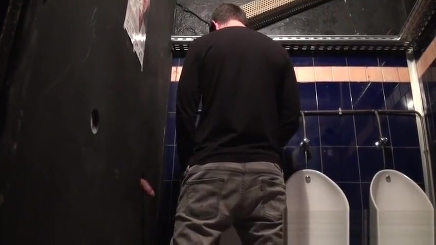 JalifStudio - French boys fuck in public restroom after glory hole blowjob