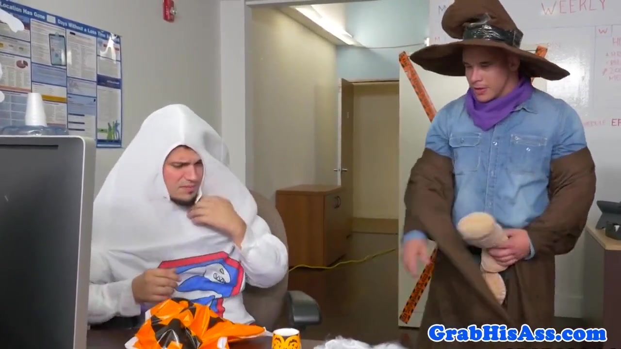 Halloween Party At The Office Goes Gay