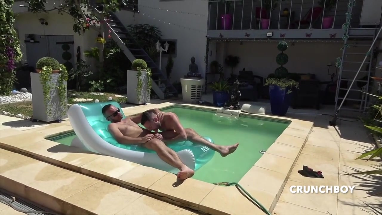 Jimy Fucked Raw By Fred In The Swimming Pool Outdoor - BarebackSpyCam