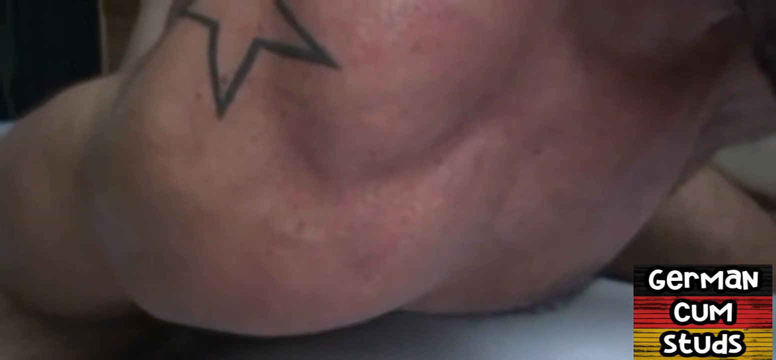 Amateur German tattooed jock barebacked in asshole at home